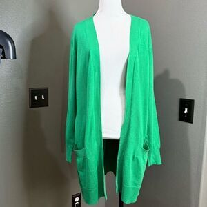 Cielo Green cardigan Sweater open front